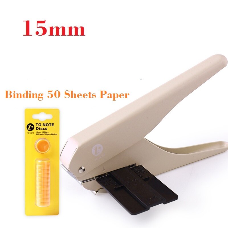 Mushroom Hole Puncher For Happy Planner Hole Punch Loose-leaf Manual Punching School Supplies; 10 Sheet Papers One Time: Punch add 15mm