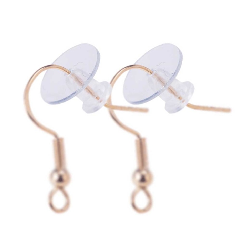 200Pcs Oorbellen Clear Remblokjes Te Stabiliseren Oorbellen Plastic Oor Anti Pijn Comfort Ronde Schijven Kit Voor Oorbellen Backs