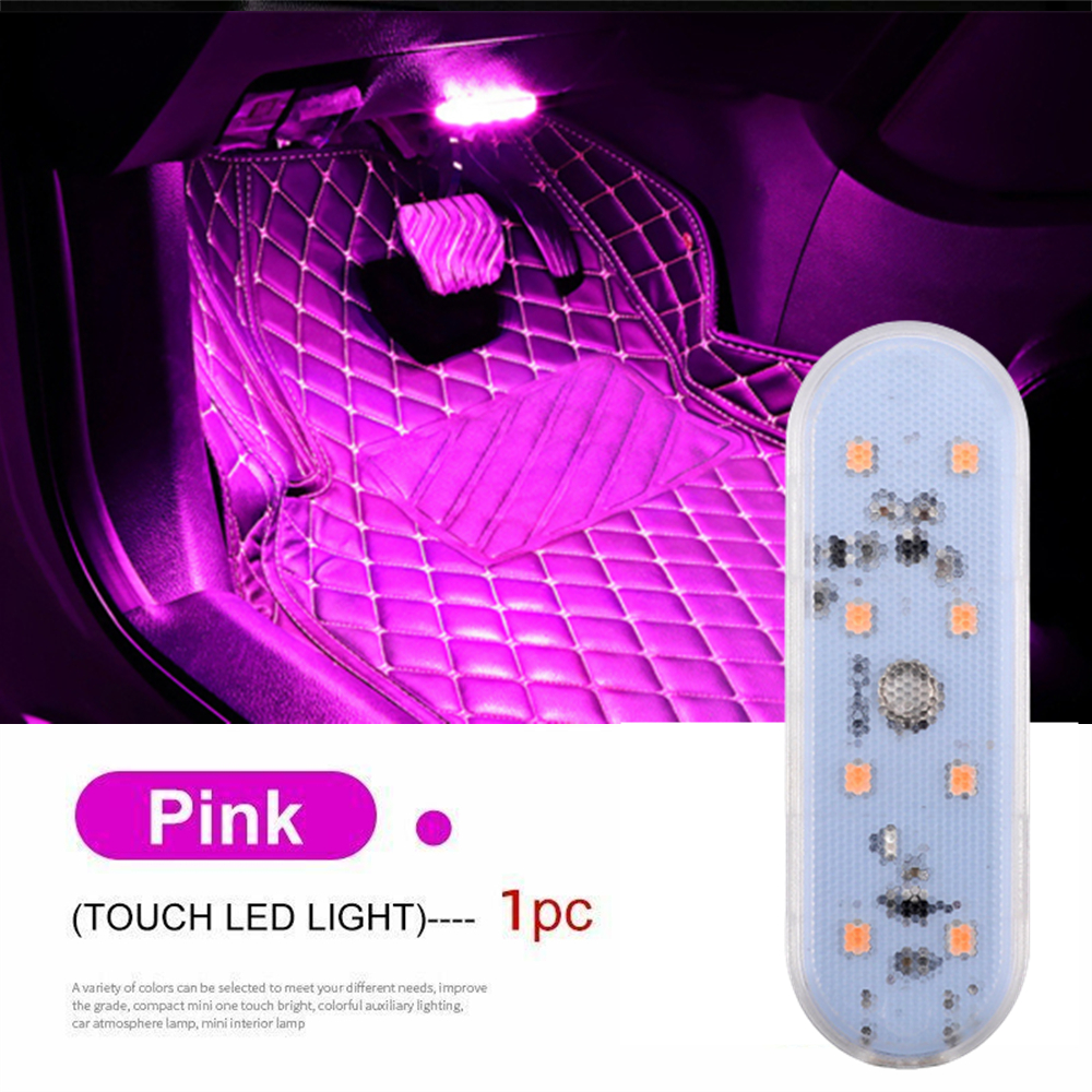 Luz táctil magnética, imanes de techo de mano para coche, lámpara de techo, iluminación interior para coche, luz de lectura nocturna, lámpara de lectura, luces interiores de coche: changeable