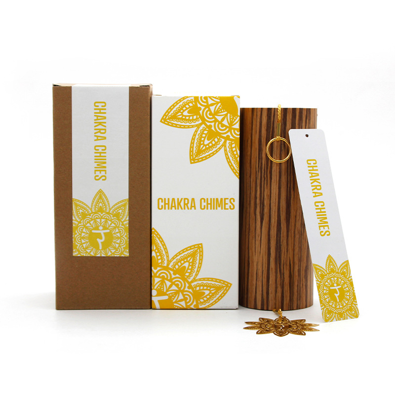 Bamboo Wind Chime Meditation Hand Bells Outdoor Chimes for Garden Sound Healing Musical Instrument Japanese Hanging Wind Bell: Yellow