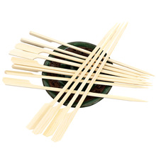 25cm*3mm bambus forrettspyd engangs ved bbq pinner grillverktøy naturlig tre tannpirkere bbq tilbehør 400 stk