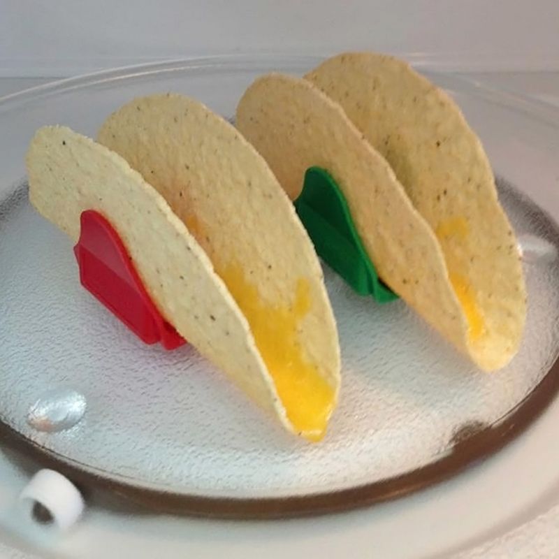 12 pieces/set of Mexican pizza clips plastic wavy shelves kitchen cooking tools