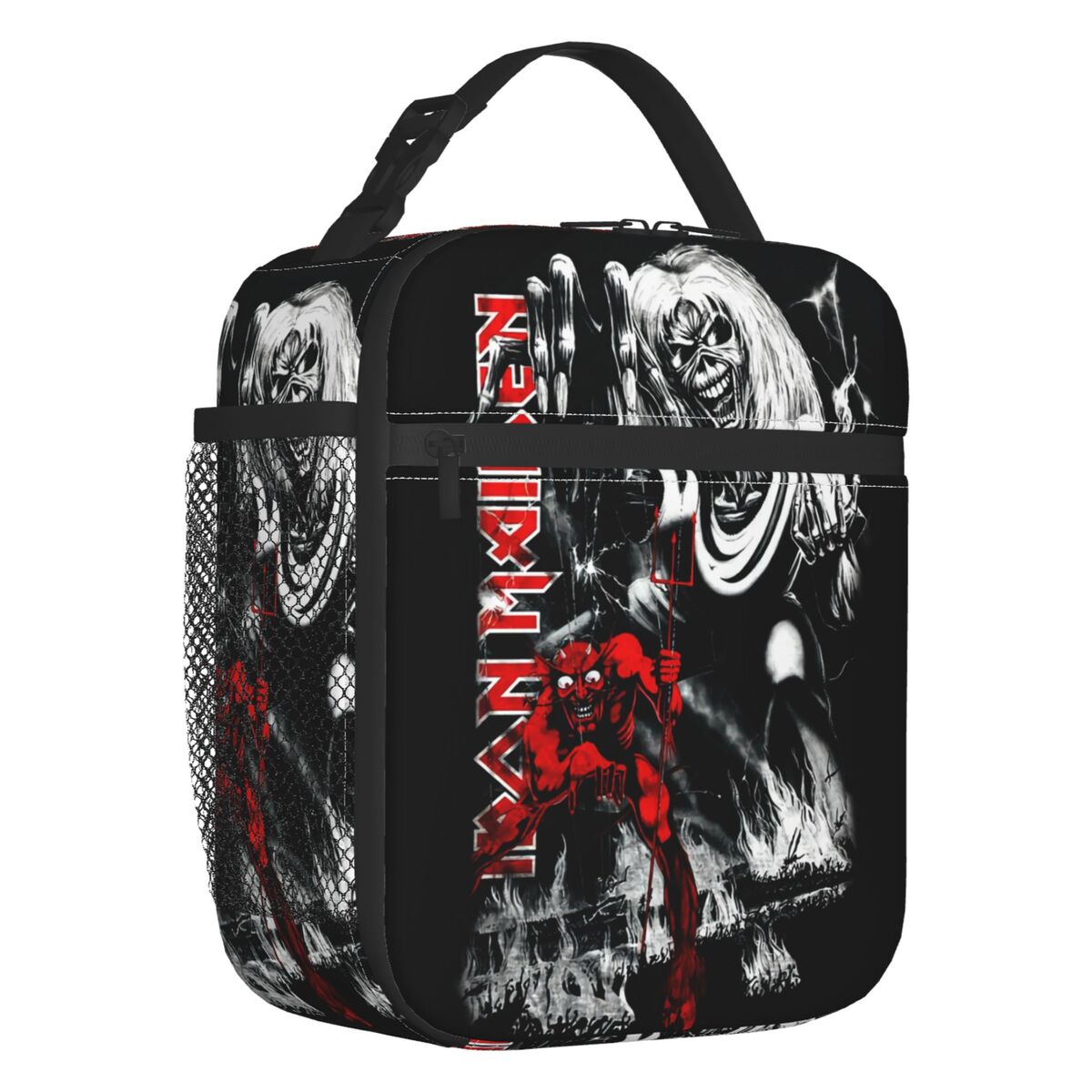 Custom Heavy Metal Lunch Bag Women Cooler Thermal Insulated Lunch Boxes for Children School: Gold