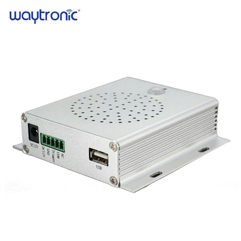 Waytronic Wireless Pir Motion Sensor Human Infrared Detector, Voice Prompter Device For Shop Entrance Door Chime Welcome Guest