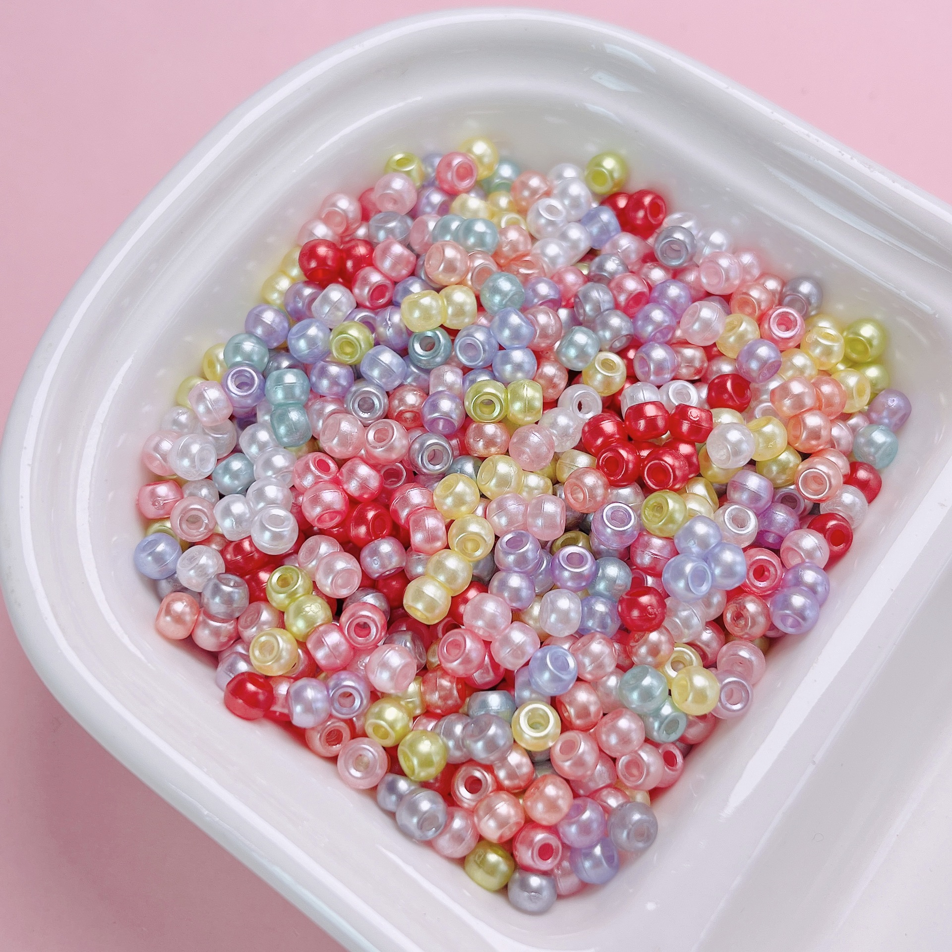 200 unids/lote de cuentas de semillas coloridas para fabricación de joyería, decoración DIY Y2K, pulsera, collar, pendientes, cadena para teléfono, accesorios para el cabello: YELLOW