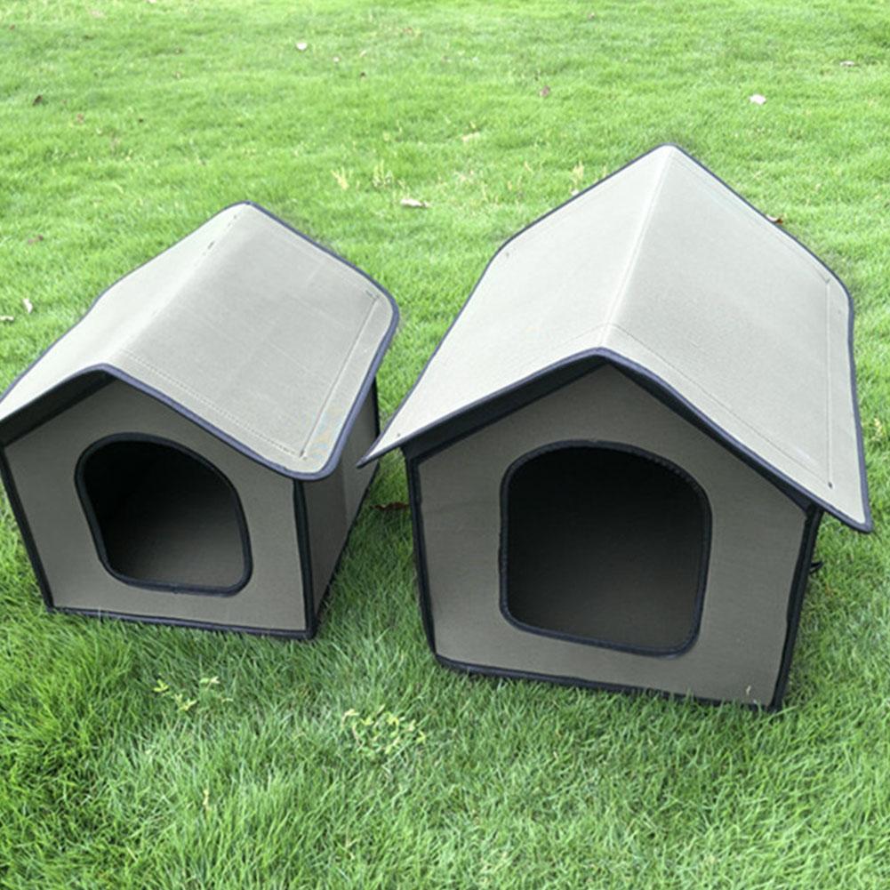 Maison Extérieure Pour Chat Isolée Et Imperméable - Tente Fermée, Cadre Pliable, Taille S Ou L, Pour Jardin