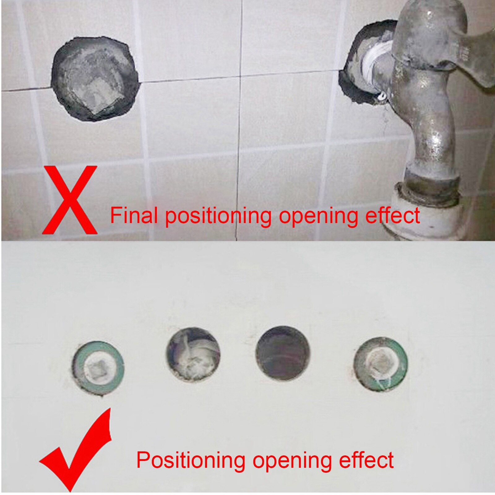 Ceramic Tile Hole Locator Stainless Steel Angle Ruler Finder Measuring Tiles Glass Fixed DIY Wood Tile Flooring Punch Tool