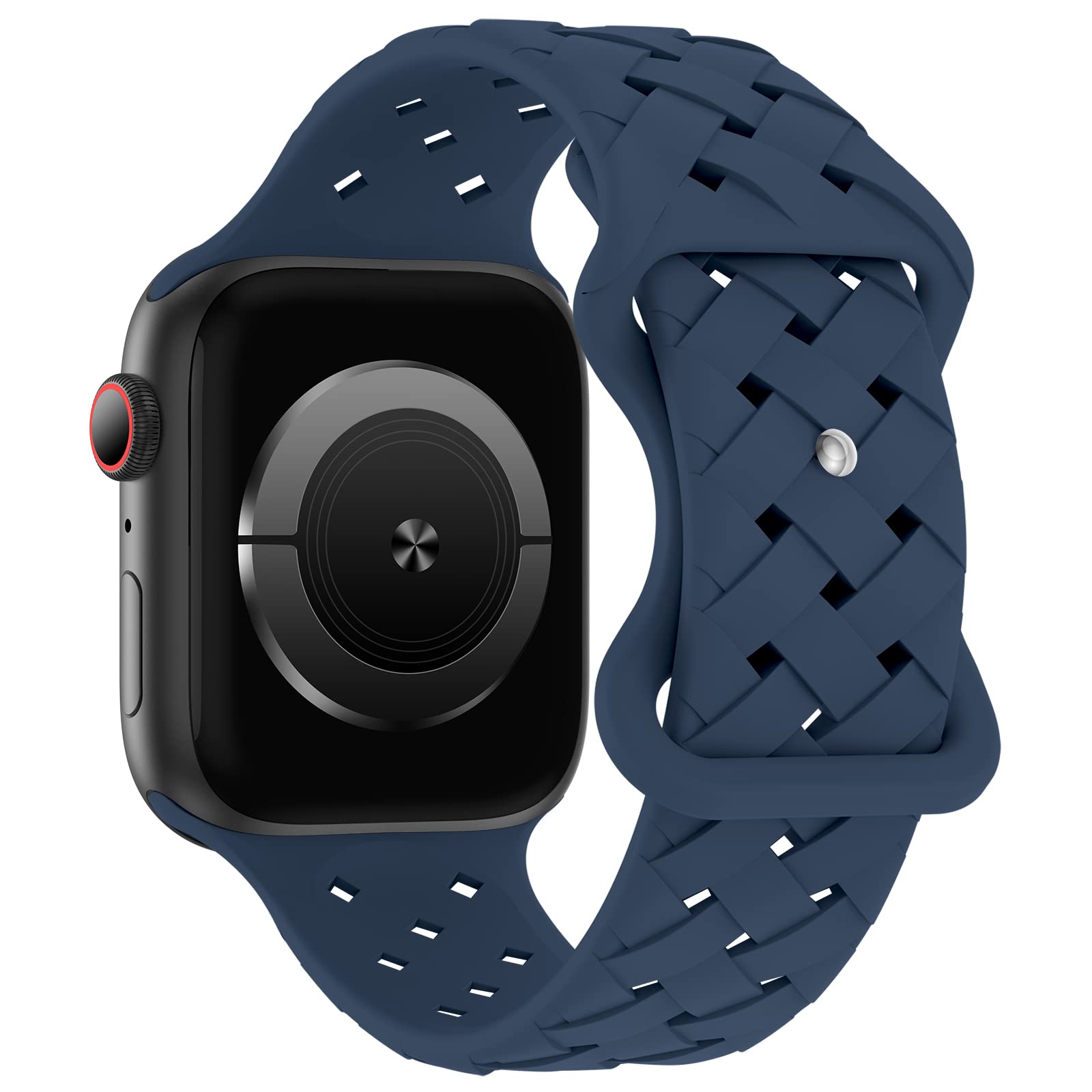 Strap For Apple Watch Band 44mm 40mm 45mm Braided 49mm 41mm 42mm Breathable correa bracelet iwatch series 9 8 7 se 3 5 6 ultra 2: Violet Fog  / 20mm
