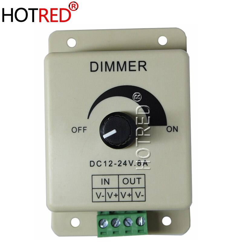 5PCS 12V 8A Dimmer PIR Sensor LED Strip Light Switch Dimmer Brightness Controller Adjustable Brightness Controller