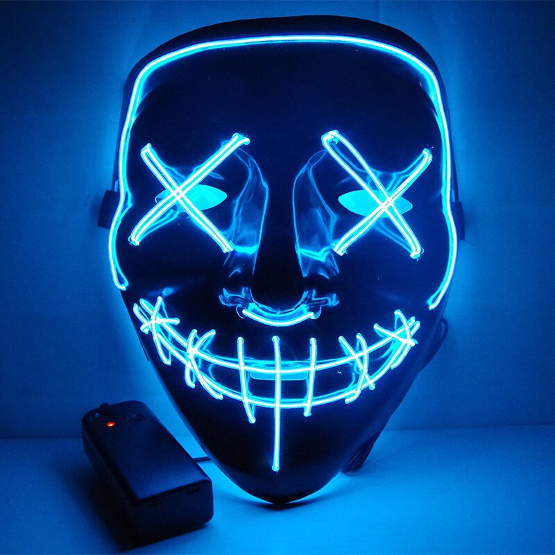 Masque d'halloween VIP LED masques de Purge: Blue