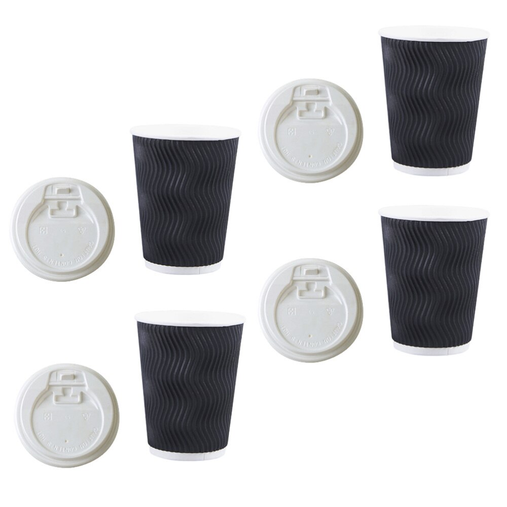 50pcs Disposable Coffee Cups Insulation Takeaway T... – Grandado