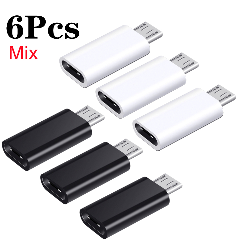 Type C To Micro USB Android Charging Adapter OTG Converter for Samsung Mi Huawei USB C To Micro USB Data OTG Sync Charger Jack: Dark Grey
