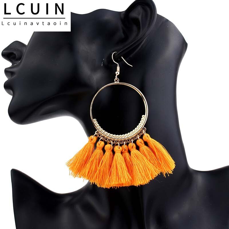 Earrings For Women Luxury Round Ball Earrings Wedding Charm Long Earringjewelry Bohemia