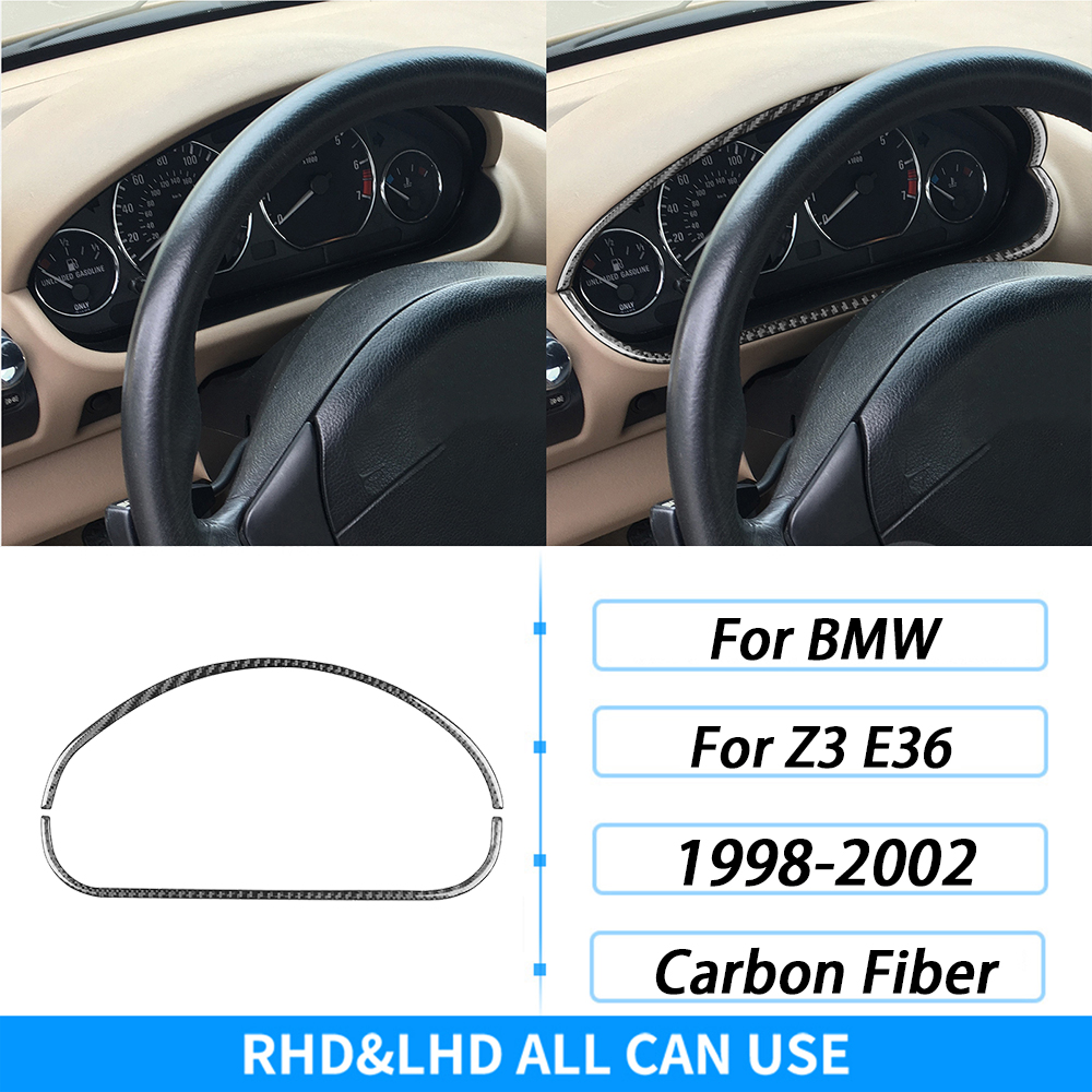 For BMW Z3 E36 1998-2002 Real Carbon Fiber Inner Door Panel Decorative Strip Car Interior Decoration Styling Accessories Sticker