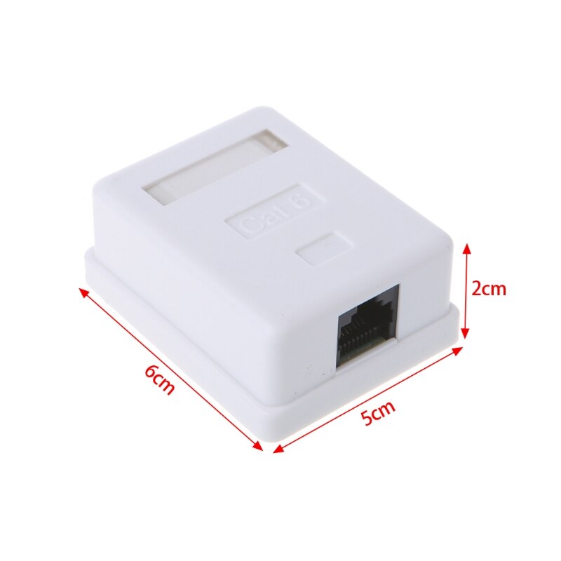 Cat6 RJ45 8P8C UTP Unshielded Single Port Desktop Mount Box