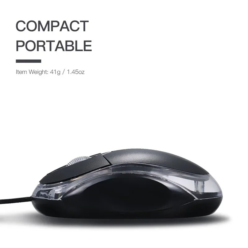 Usb Optische Muis Mini Usb Muis Bedrade 1000 Dpi Optische Led 2 Knoppen Desktop Computer Notebook Universele Muis Kantoor Thuis