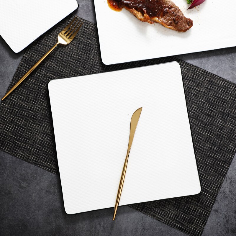 Rechthoekige Ronde Platte Plaat Hotel Restaurant Sushi Sashimi Plaat Steak Plaat Creatieve Artistieke Conceptie Plaat Plaat