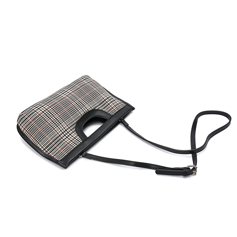 Vintage kleine katoenen damestassen merk dames handtassen geruite dames schoudertas geruite dames crossbody tas geheel