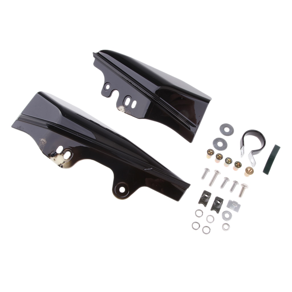 Black Mid-Frame Air Deflectors for Harley Road Glide Ultra FLTRU CVO FLTRUSE