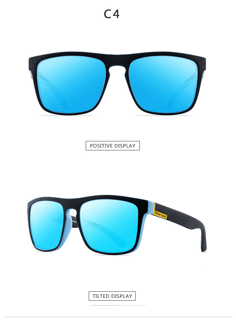 Polariserede solbriller mænd luksus mærke vintage udendørs kørsel solbriller mandlige beskyttelsesbriller skygge  uv400 oculos: C4