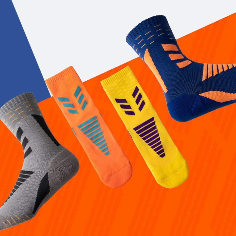 1Pair Cycling Thicken Men Basketball Socks Deodorant Quick-drying Breathable Running Male Sports Long Tube Sock