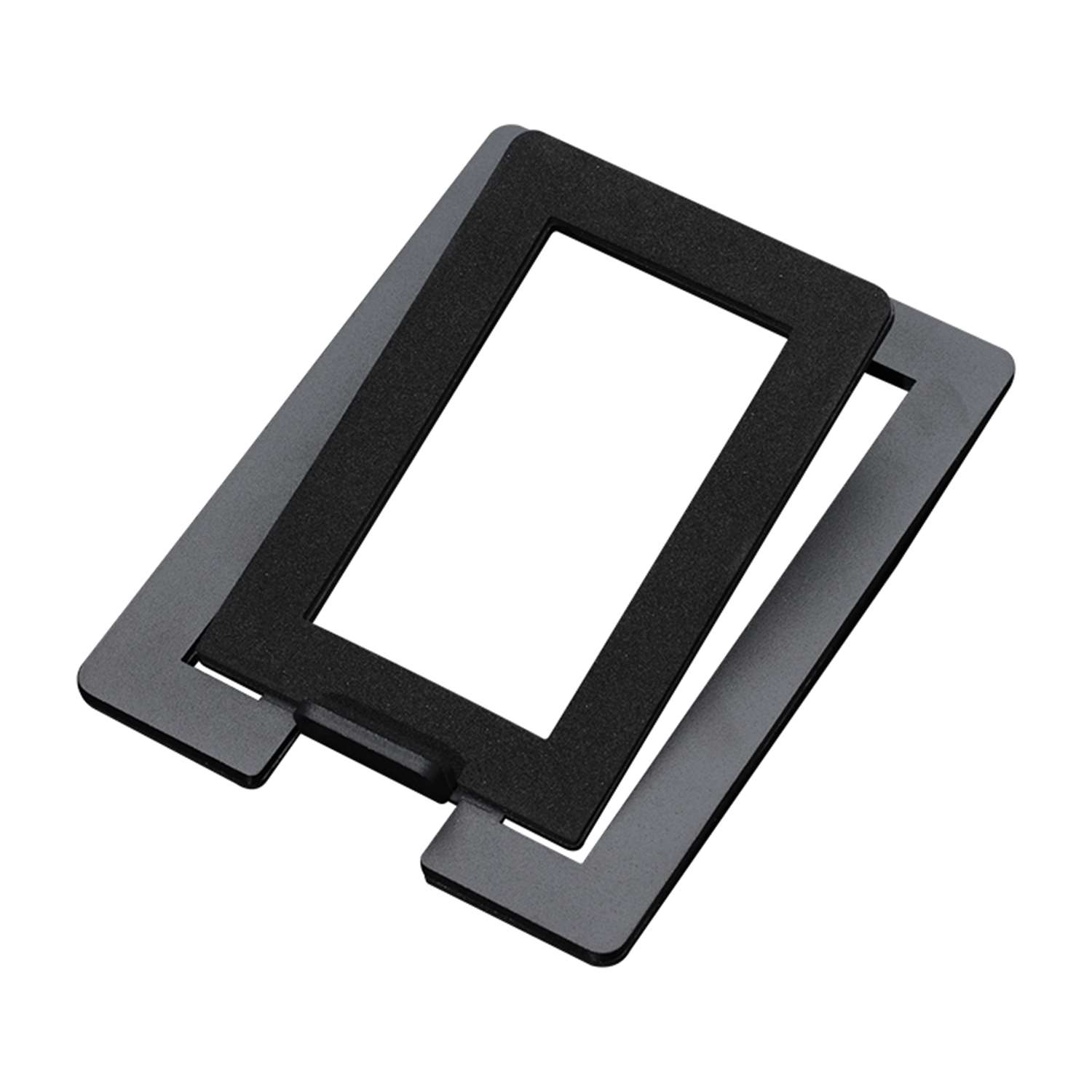 Luidsprekerstandaard voor verbeterde stereogeluid en schokabsorptie, luidsprekerbasis van koolstofstaal voor desktopluidsprekersbeugel: Black