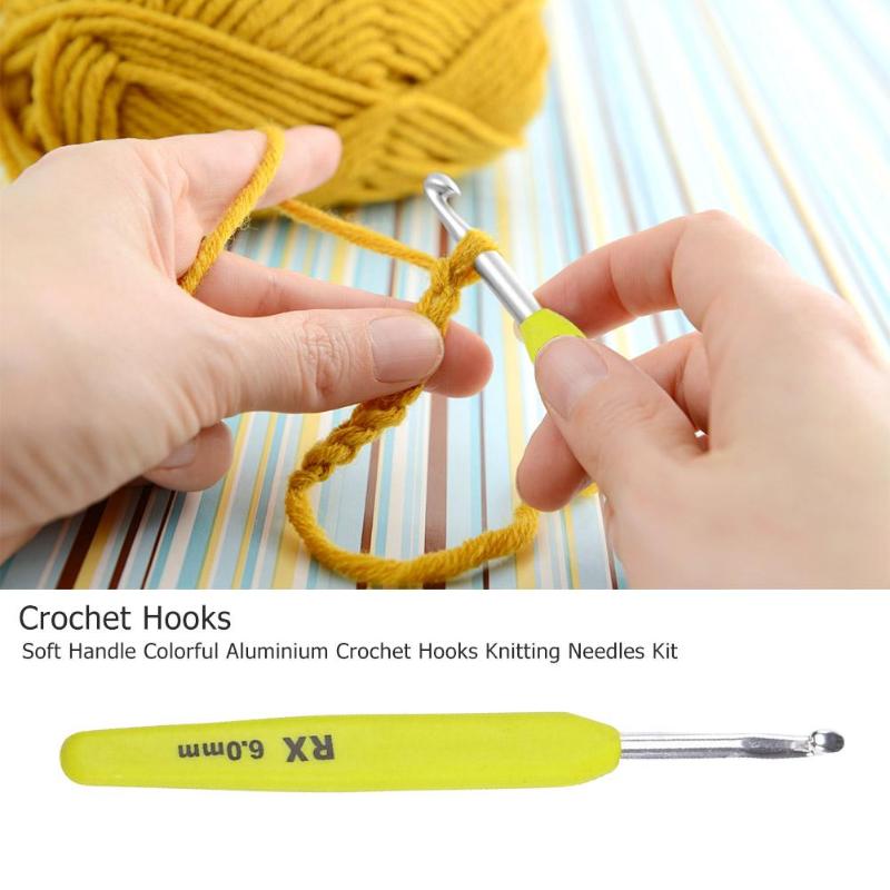 2mm 10mm 12st Multi-color Plastic haaknaalden Kit Breinaalden Craft Knit haaknaalden breinaalden Weave Haaknaalden Set