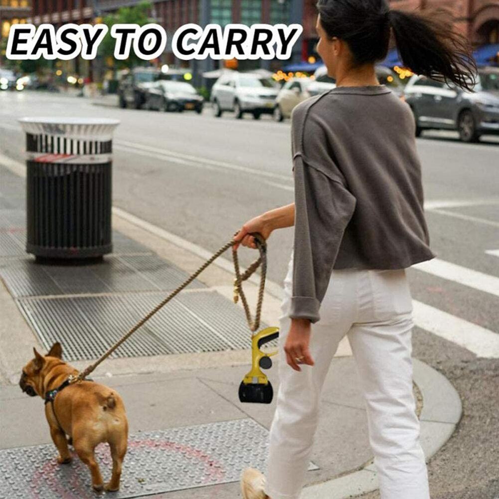 Pelle à merde 2 en 1 avec 1 rouleau, sacs biodégradables pour animaux de compagnie, voyage en plein air, ramassage propre, accessoires pour animaux de compagnie