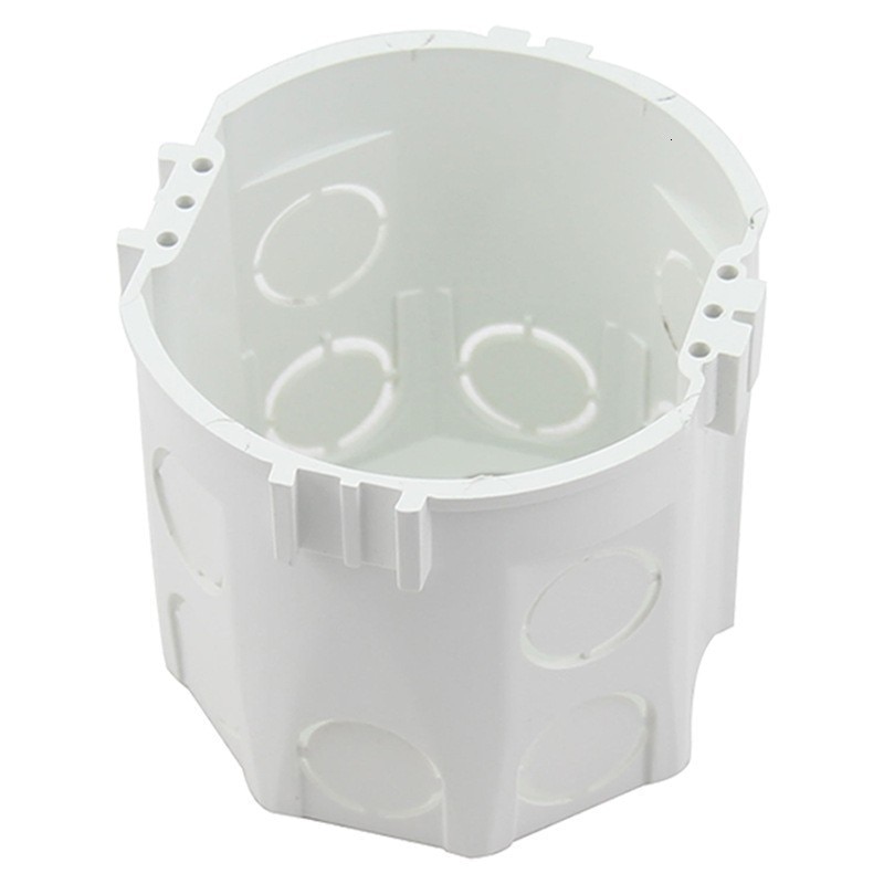1 pc Eu Standard Wall Round Mounting Box Internal Cassette Wiring Box White Back Box For Eu Switch And Socket