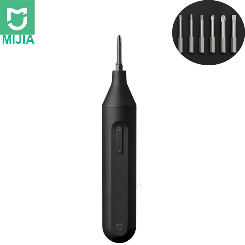Lagerbier Xiaomi Mijia Elektrische/Manuelle Schraubendreher Integrierte Schraube Fahrer 1500mAh Wiederaufladbare W/6 S2 Elektrische Schraube Bits einstellen