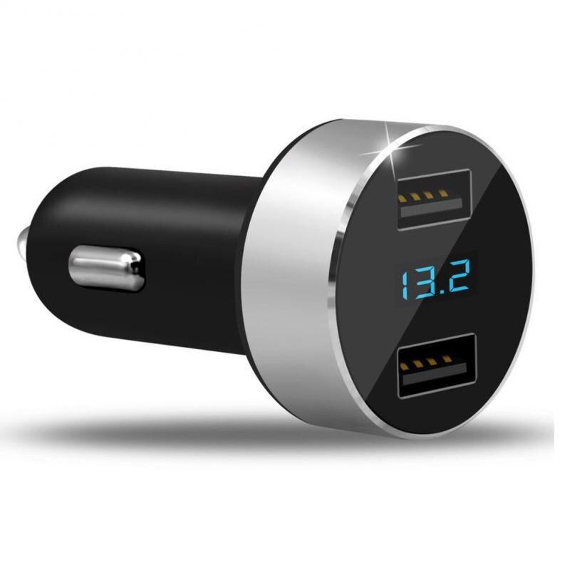 12V/24V 3.1A Dual USB Car Charger Socket Adapter Outlet Digital LED Voltmeter For iphone samsung xiaomi huawei