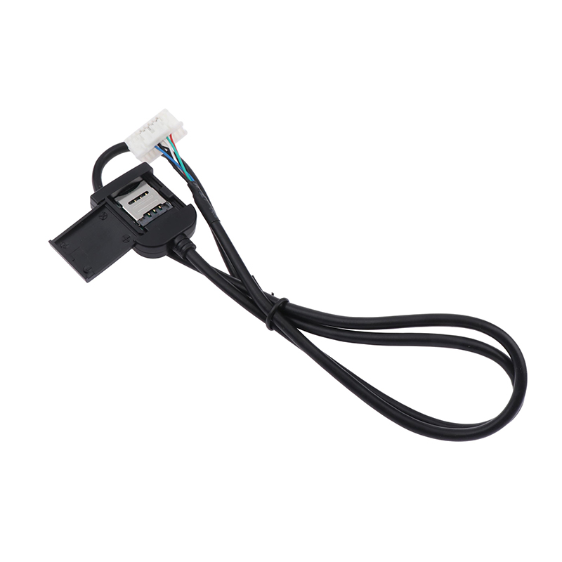 Adaptador de ranura para tarjeta Sim, 48,5 cm, 4G, 20 pines, para Radio Android, conector de Cable Gps Multimedia, accesorios para coche, pieza de repuesto de cables, 1 ud.