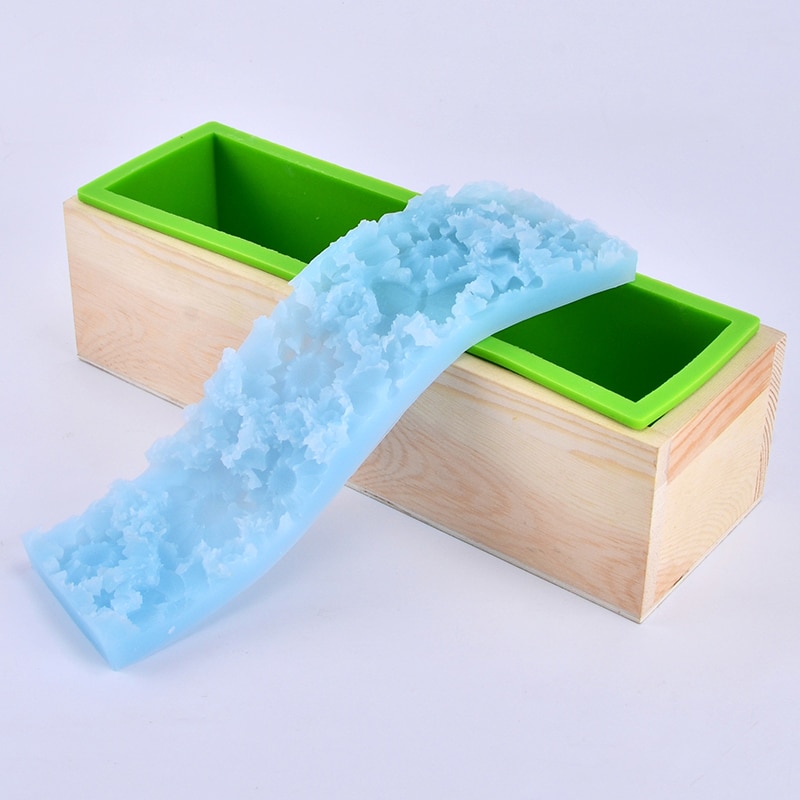 Nicole Siliconen Mal Set Handgemaakte Maken Brood Zeep Mould Met Transparante Verticale Acryl Duig & Bloem Mat