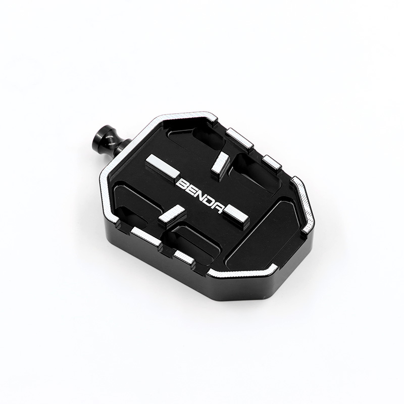 For Benda Chinchilla 500 Chinchilla500 Enlarger Extension Plate Motorcycle Kickstand Side Stand Foot Enlarge Extension Pedal: Ivory