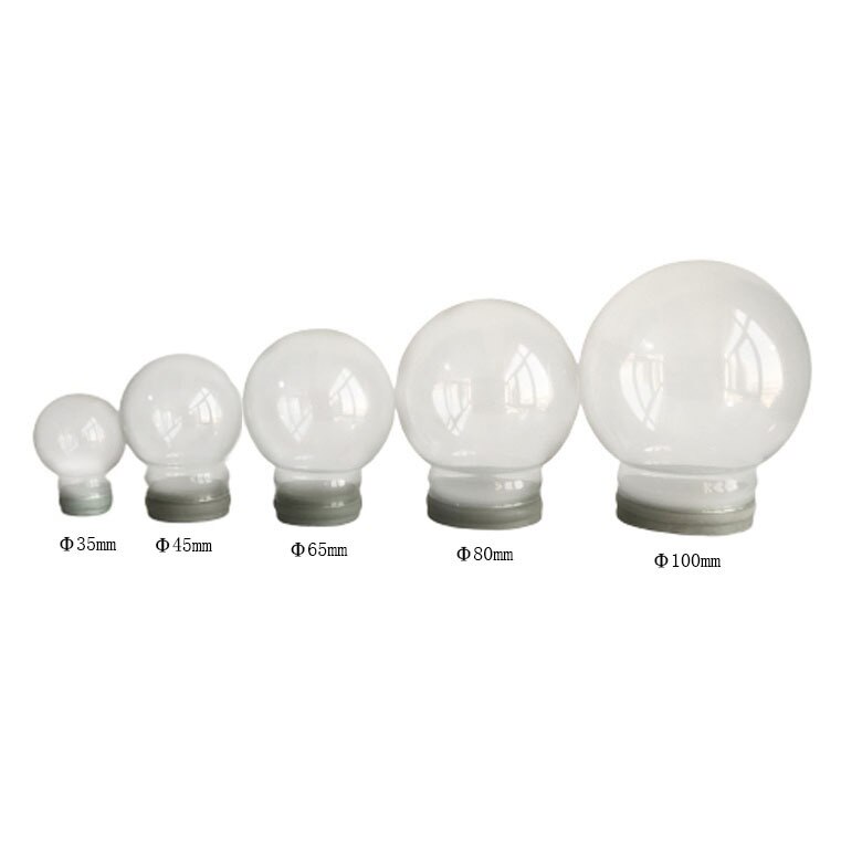 Boule à Neige Vide en Verre, de Diamètre de 45, 65, 80, 100 ou 120 mm, Accessoire pour Décoration à Faire Soi-Même, Promotionnel,