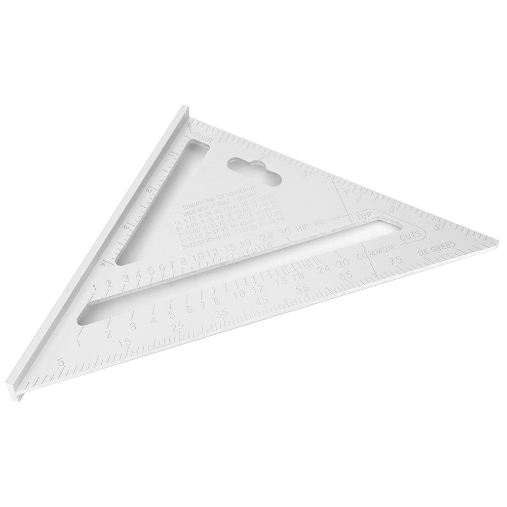 Aluminum Alloy Rafter Ruler Protractor Carpenter Woodworking Ruler