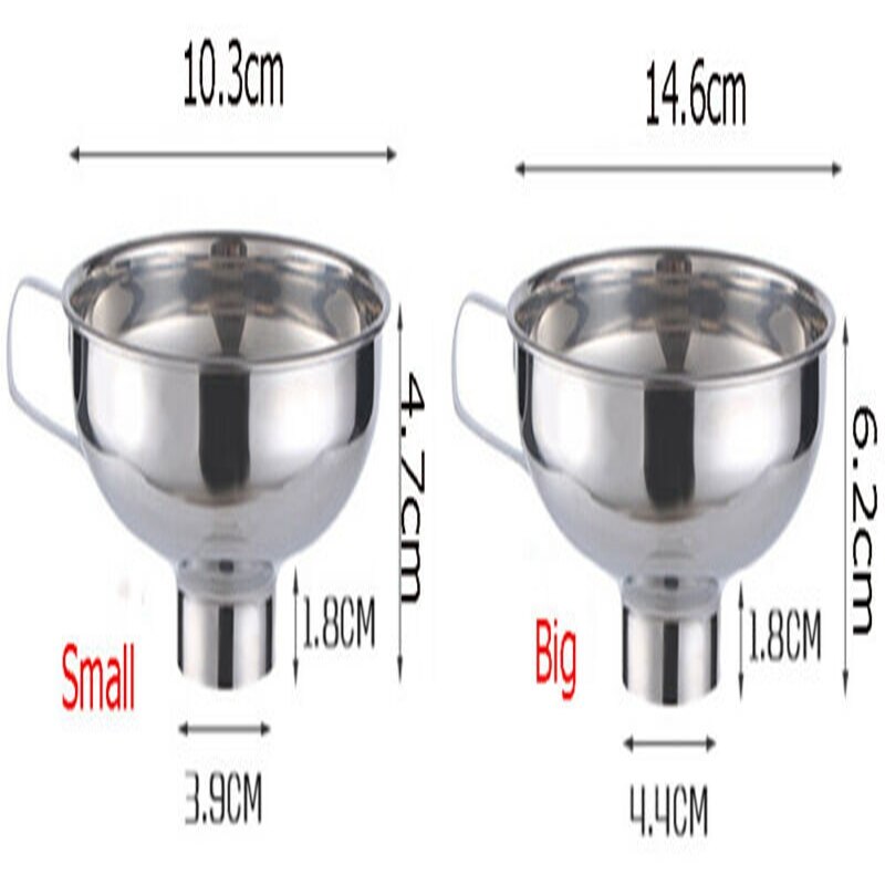 Wide Mouth Funnel With Handle Canning Jars Funnel Variety Liquid Stainless Steel Funnel Oil Funnel Liquid Kitchen Tool
