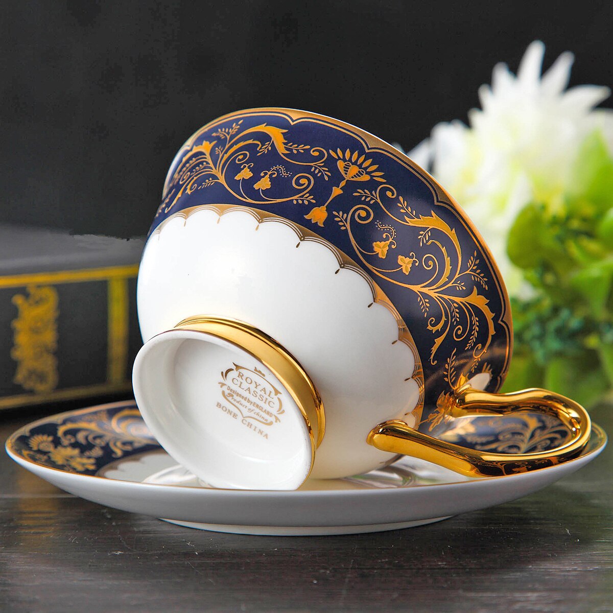 Bone China Coffee Cup European Tea Cup Set And Saucer Home Party Afternoon Tea Teacup Porcelain