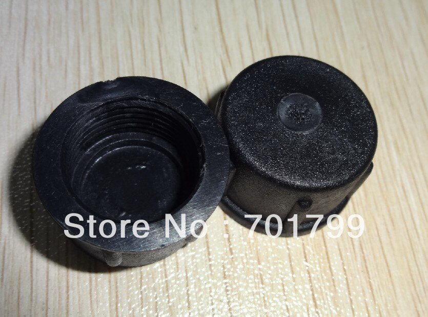 Plastic eindkap voor de 13.5mm ZWART waterdichte pigtail