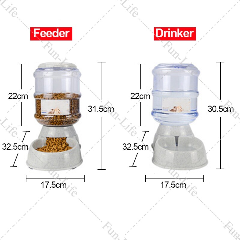 Automatische drinkbakken voor huisdieren, katten en honden, 3.8l voerbakken, drinkbakken voor huisdieren, voerbak voor huisdieren, waterbak voor huisdieren, automatische drinkbakken voor honden