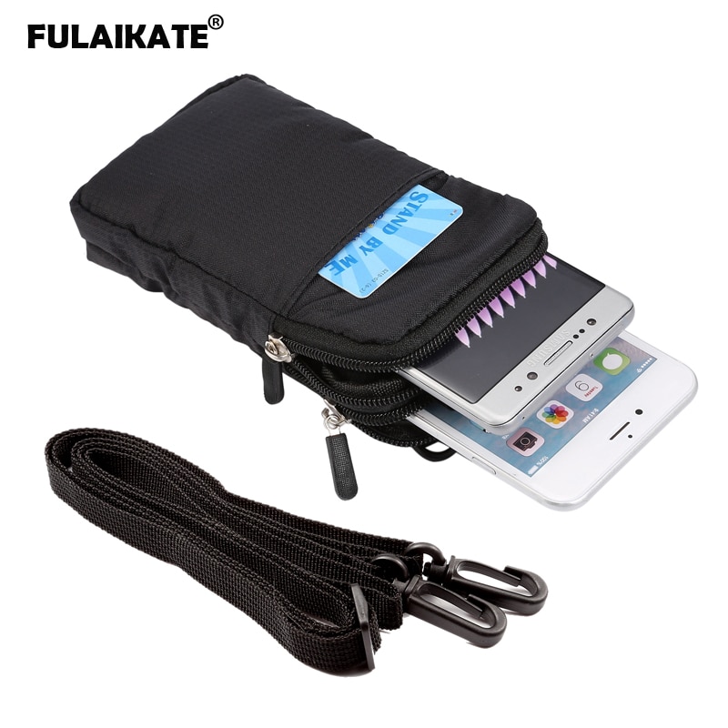 Fulakate, bolsa Universal deportiva de 6,5 pulgadas de gran tamaño para iphoneXs Max XR, riñonera para Huawei Mate20, funda de hombro para Xiaomi Max2