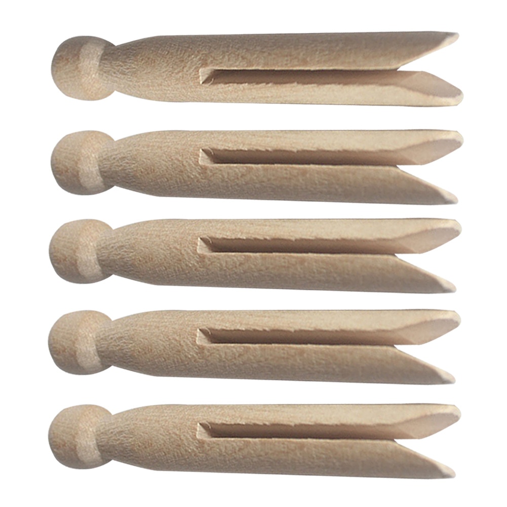 12Pcs 11Cm Natuurlijke Hout Dolly Peg Traditionele Dolly Stijl Houten Wasknijpers Dolly Wasknijpers Ronde Houten Wasknijpers ambachten