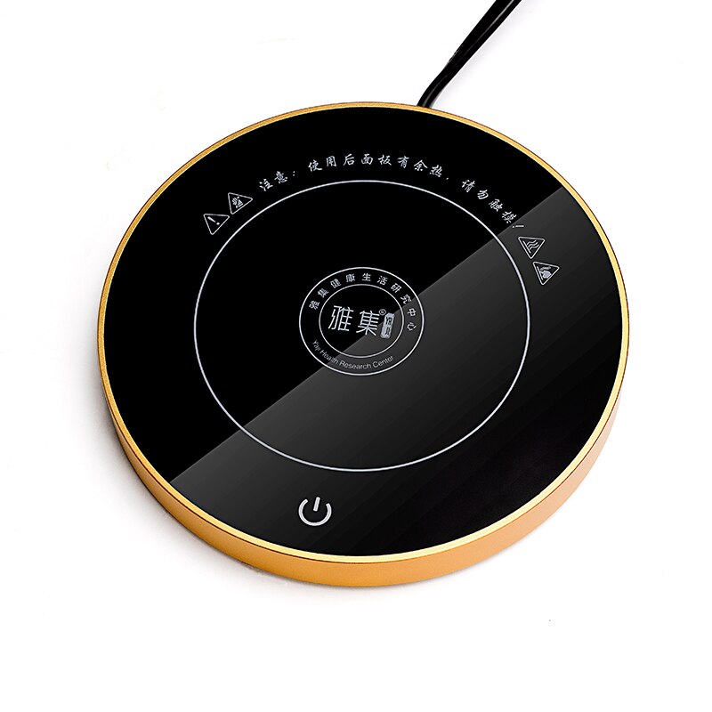 Mini Electric Magnetic Induction Cooker Wire control Embedded Hotpot Hob Burner Waterproof pot Tea Boiler Stove Cooktop: Yellow / EU