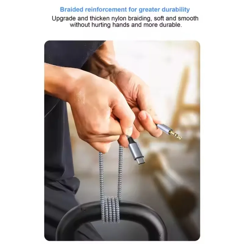 USB C auf 3,5 mm Audio Aux Jack Kabel USB Typ C auf Stecker Adapter Dongle Kabel Kabel Auto Kopfhörer kompatibel mit iPhone 16/15