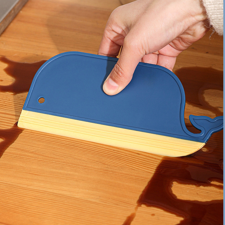 Mini Whale Wiper Glass Cleaner Kitchen Cleaning Tool Bathroom Mirror Wipe Toilet Hand Wash Countertop Cleaning Brush Car