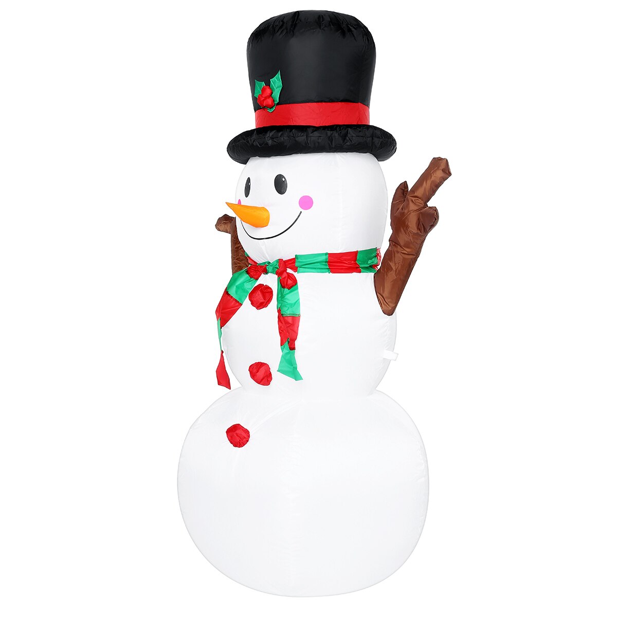 1.6M Led Air Opblaasbare Sneeuwpop Kerst Decoratieve Ornamenten Home Tuin Yard Opblaasbare Rekwisieten Met Led Verlichting Kinderen Speelgoed