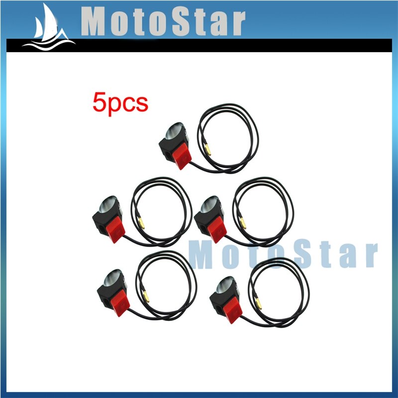 Ontsteking Kill Stop Schakelaar Voor 2 Takt 47cc 49cc MTA1 MTA2 Mini ATV Quad 4 Wheeler Pocket Bike: 5pcs