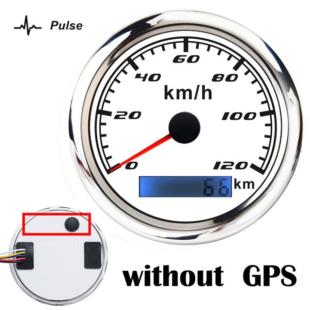 60 km/h Car GPS Speedometer Gauge 30 120 200 Km/h Boat Speed Odometer With GPS Antenna fit for Boat Motorcycle Auto Truck: NO GPS WS 120KMH