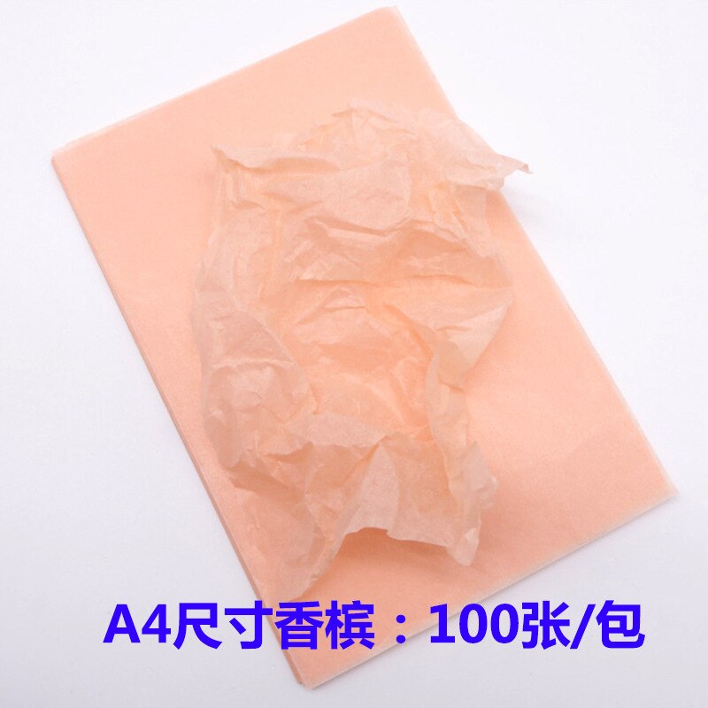 100/80pcs Tissue Paper A4 A5 Copy Tracing Paper Wrapping Paper Shoes Clothes Lining Compartment Moisture-proof Sydney Paper: A4 champagne 100pcs