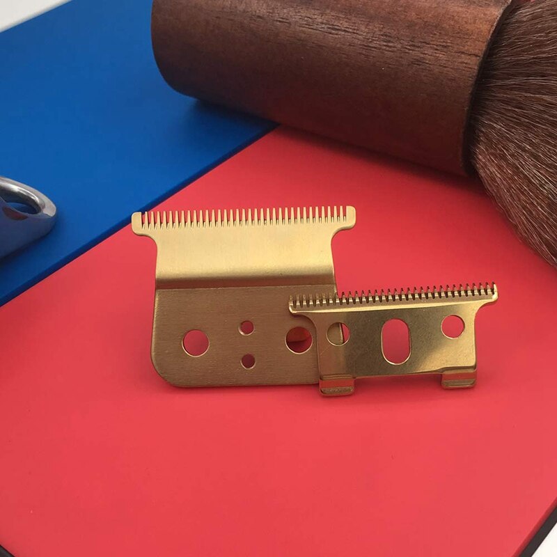 Gold T Outliner Replacement, Double Gold Wide Timmer Blades for Andis T-Outliner Replacement ,Gold
